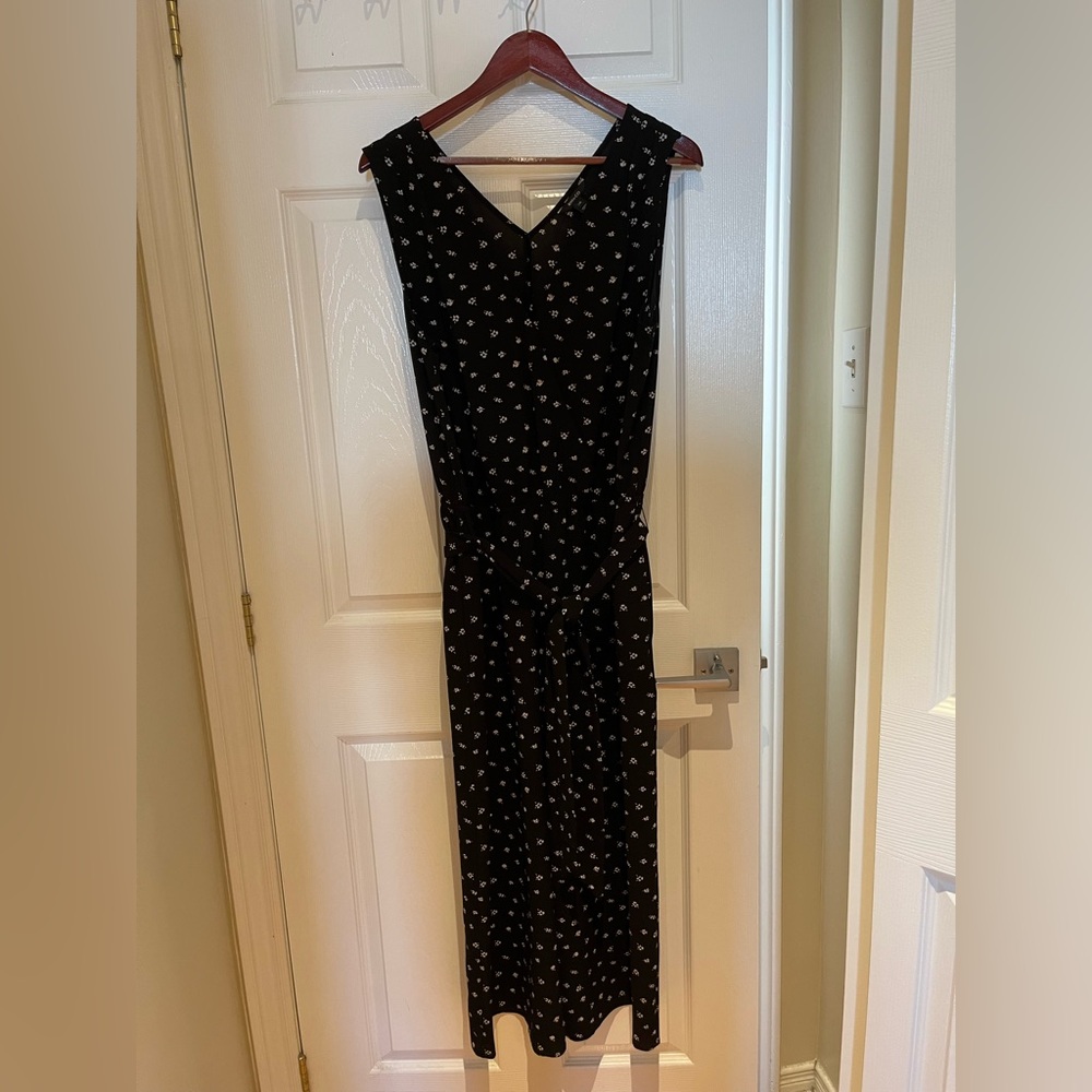 RW & Co Floral Jumpsuit with Sash